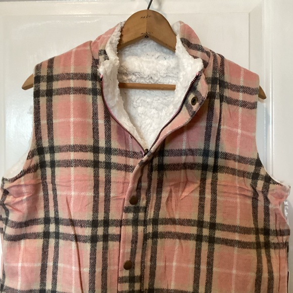 NEW Katydid Pink Plaid Vest - Picture 2 of 9